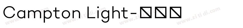 Campton Light字体转换